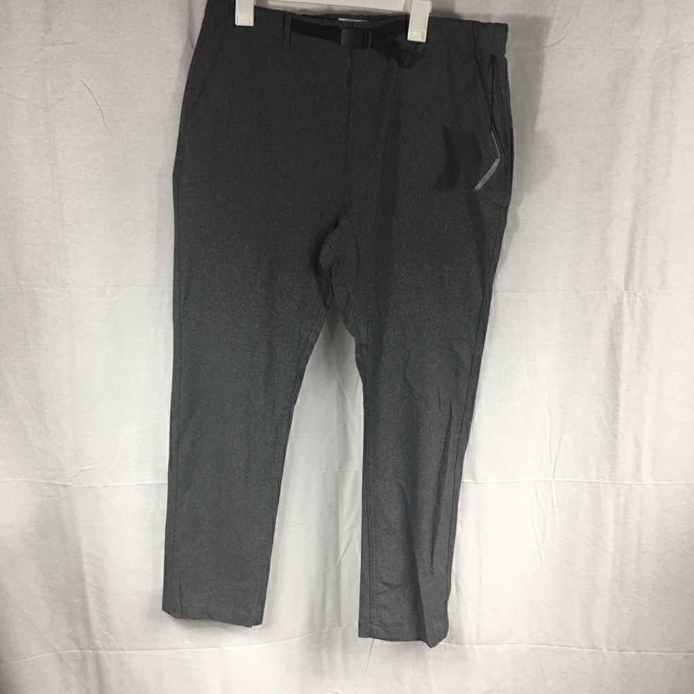 NWT gray 38x32L size XL Goodfellows pants zipper pockets elastic waistba… - Picture 4 of 11